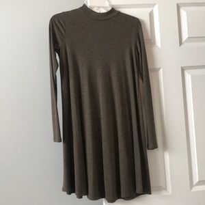 Comfy turtleneck long sleeve dress